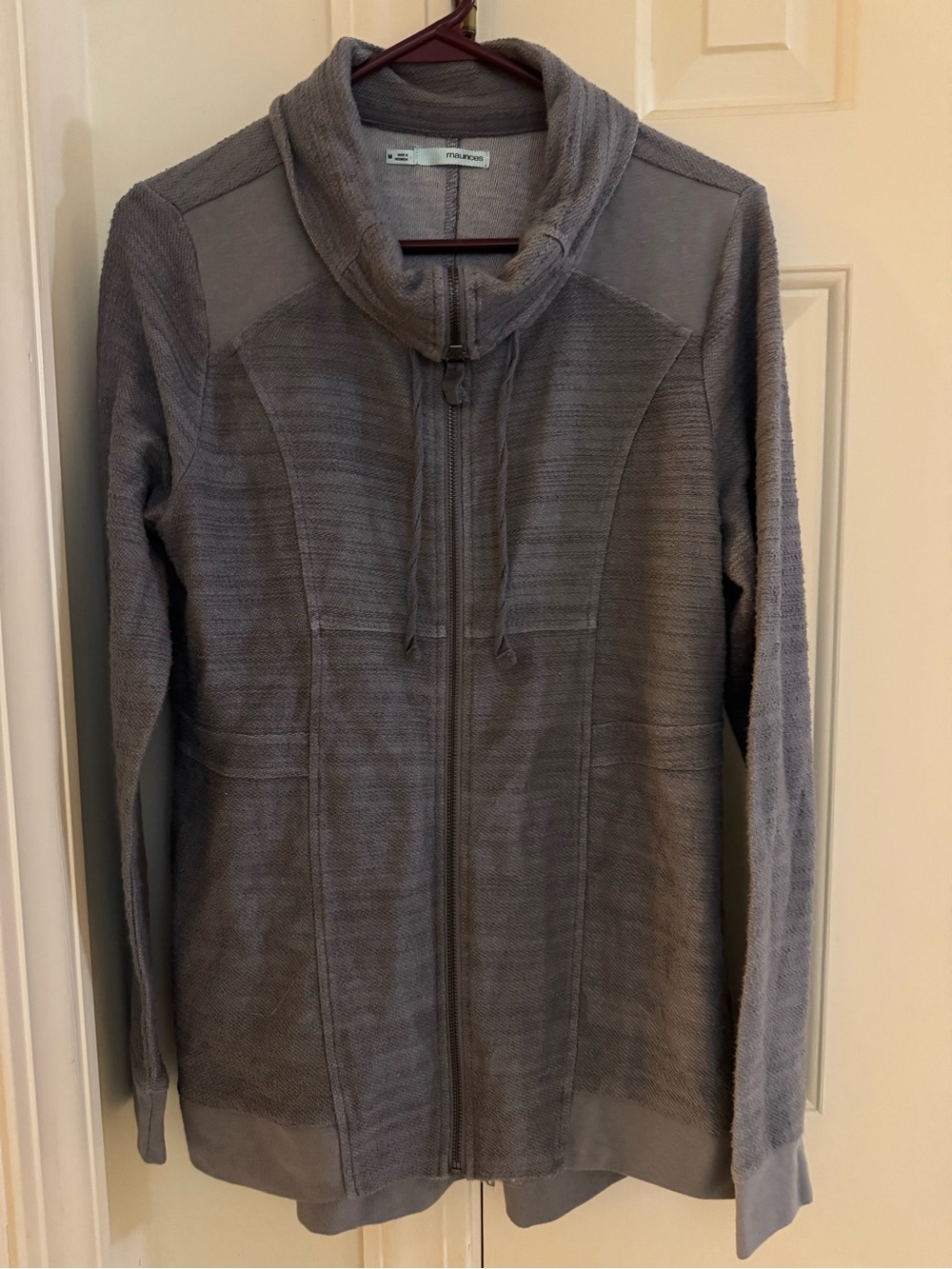 Women's Gray Full-Zip Hoodie Jacket